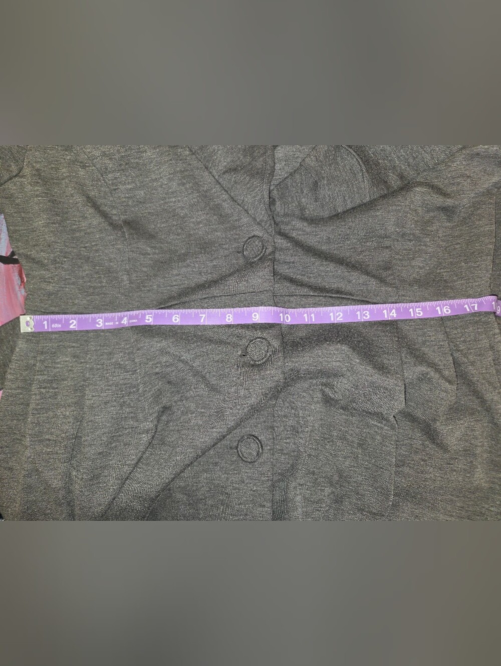 Gray Collared Pea Coat - Picture 10 of 10